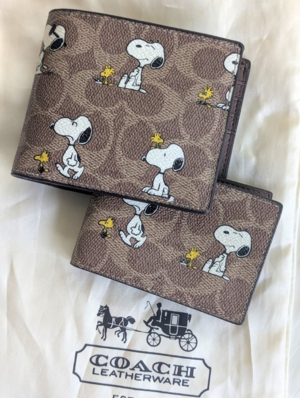 New Coach X Peanuts 3-In-1 Wallet In Signature Canvas With Snoopy Print